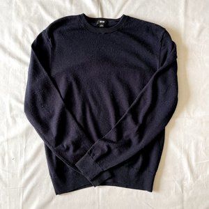 Uniqlo Blue Wool Sweater Men's Small